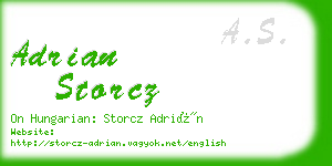 adrian storcz business card
